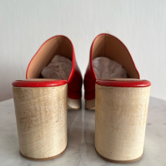 Rachel Comey Bose Red Leather Clog Size 8 Worn Once - Picture 8 of 11